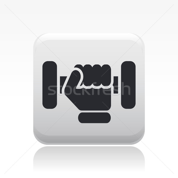 Ginásio ícone fitness treinamento poder movimento Foto stock © Myvector