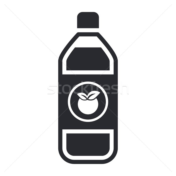 Fruchtsaft Symbol Obst trinken Flasche isoliert Stock foto © Myvector