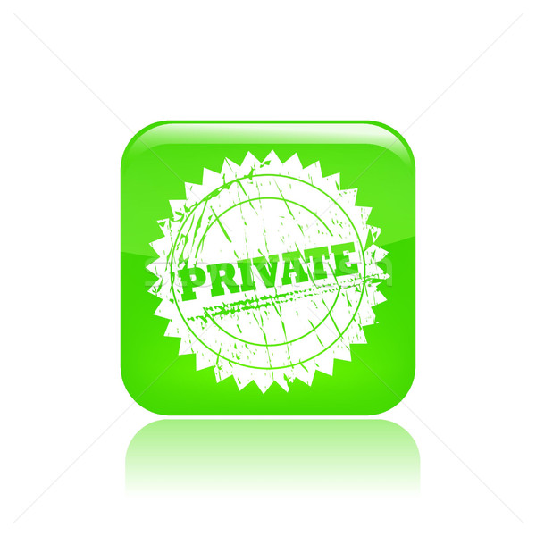 Private icon  Stock photo © Myvector