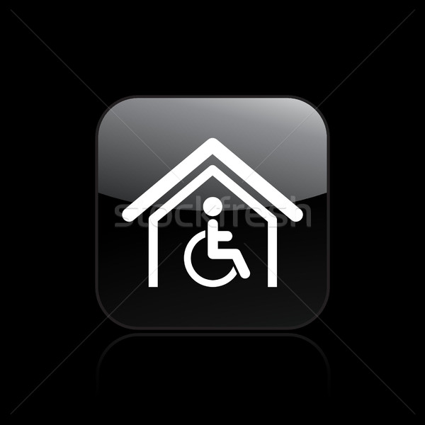 Handicap home Symbol Vektor Stock foto © Myvector