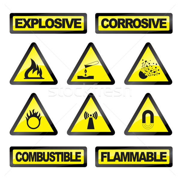 Danger industry icons Stock photo © Myvector