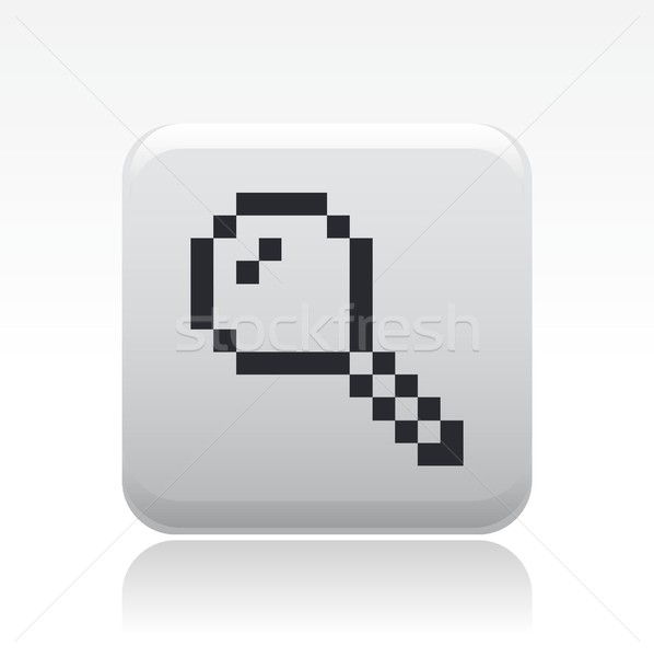 Magnifying glass pixel icon Stock photo © Myvector