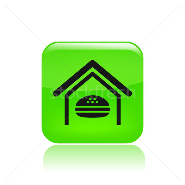 Stockfoto: Icon · voedsel · vector · snack · voeding