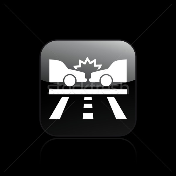 Crash ikona samochody ubezpieczenia Zdjęcia stock © Myvector