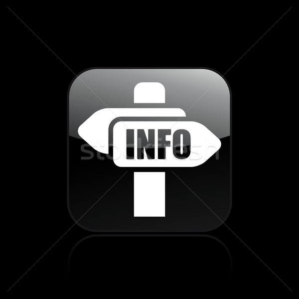 Cartel info icon Stock photo © Myvector