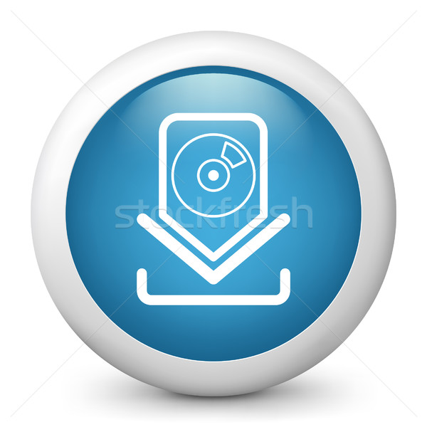 Blue glossy icon Stock photo © Myvector