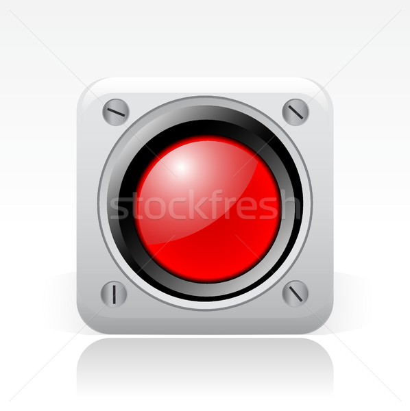 Red signal icon Stock photo © Myvector
