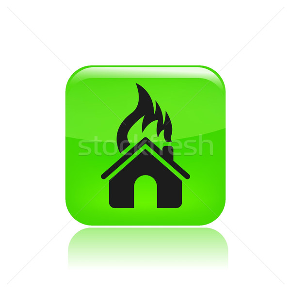 House burning Stock photo © Myvector