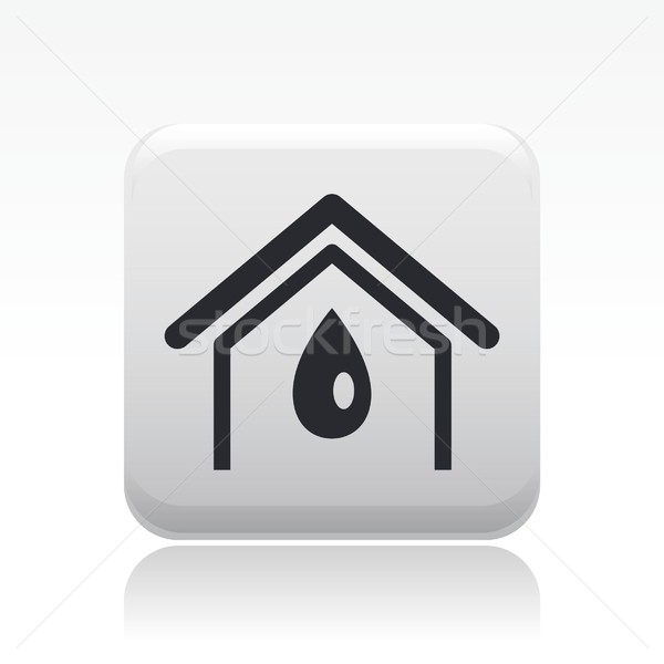 Home water icon Stock photo © Myvector