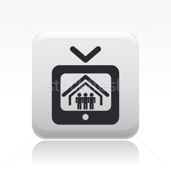 Realidad icono televisión casa vídeo concepto Foto stock © Myvector