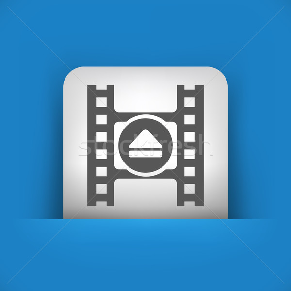 Single blue and gray icon Stock photo © Myvector