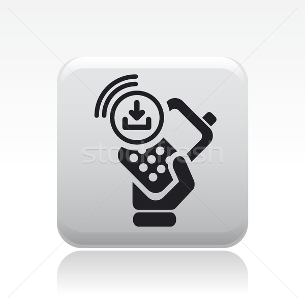Téléchargement téléphone icône internet réseau logiciels [[stock_photo]] © Myvector