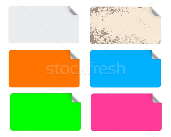Colorful labels Stock photo © Myvector