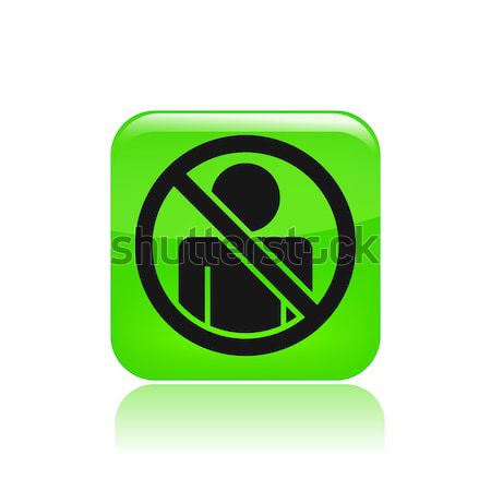 Blue glossy icon Stock photo © Myvector