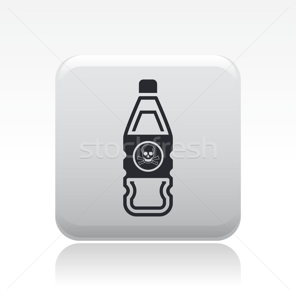 Stock photo: Danger bottle icon