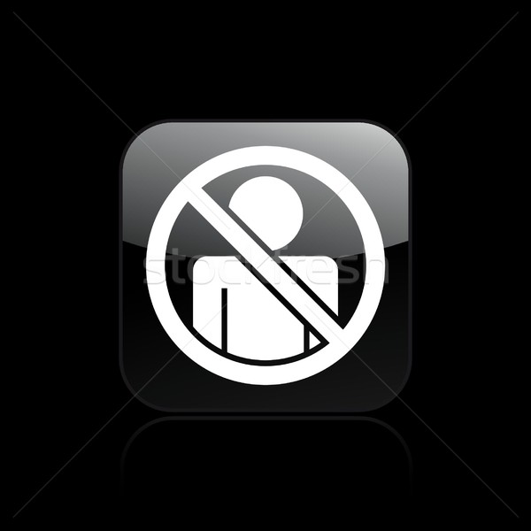 Icon toegang verboden Stockfoto © Myvector