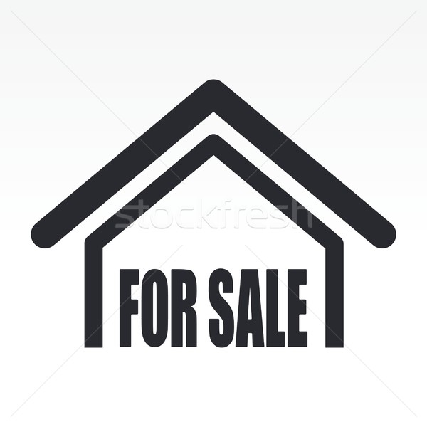 Stockfoto: Onroerend · icon · huis · verkoop · verkoop · concept