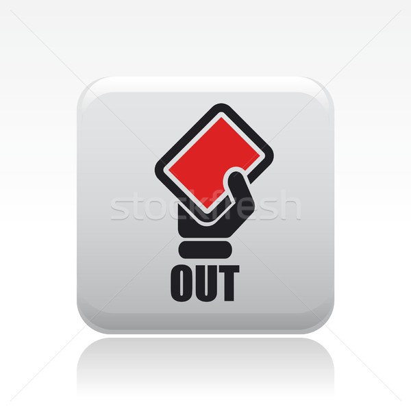 Red out icon Stock photo © Myvector
