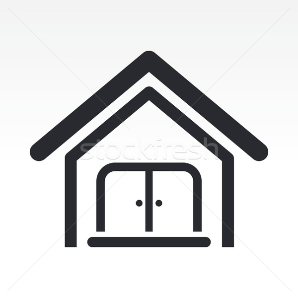Casa icono inmobiliario Foto stock © Myvector