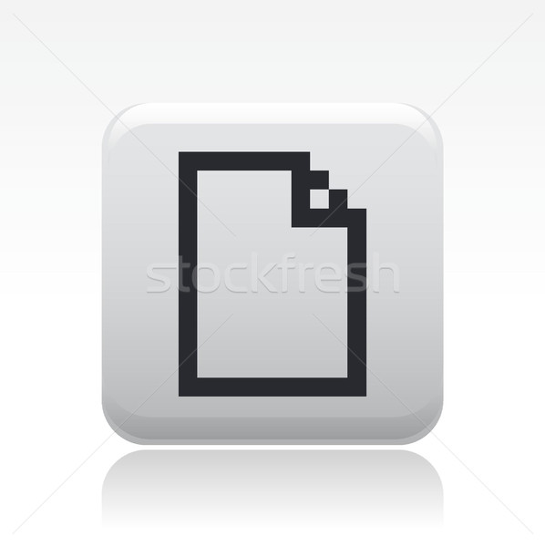 Pixel icona computer file nuovo concetto Foto d'archivio © Myvector