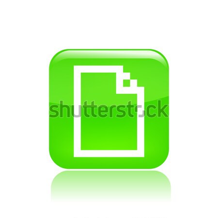 Pixel icône de l'ordinateur ordinateur fichier nouvelle concept Photo stock © Myvector