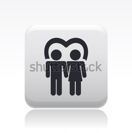 Single blue and gray icon Stock photo © Myvector