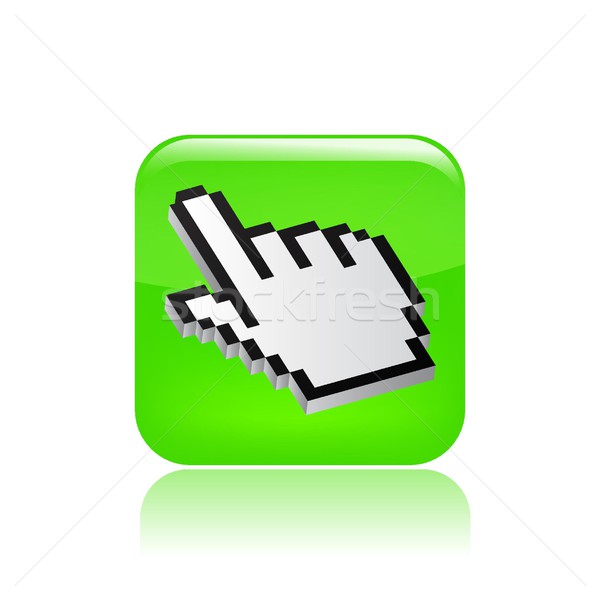 Symbol Hand Maus Web Taste Website Stock foto © Myvector