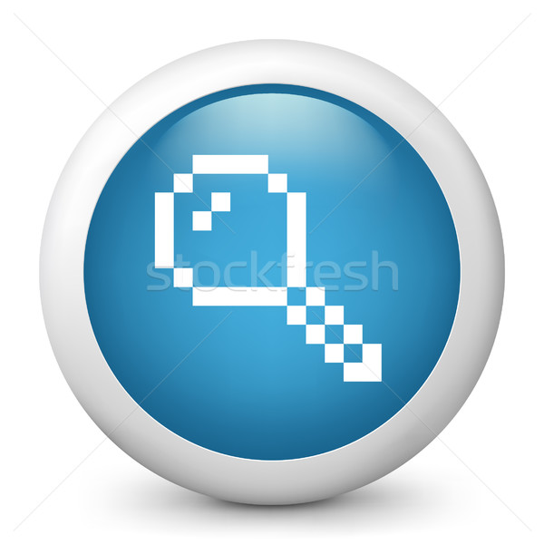 Blue glossy icon Stock photo © Myvector