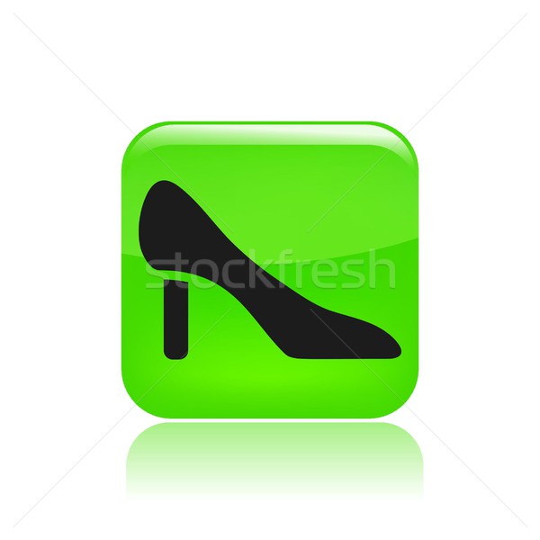 Foto stock: Zapato · icono · moda · ropa