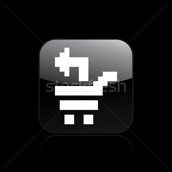 Pixel pc icône ordinateur web fichier [[stock_photo]] © Myvector