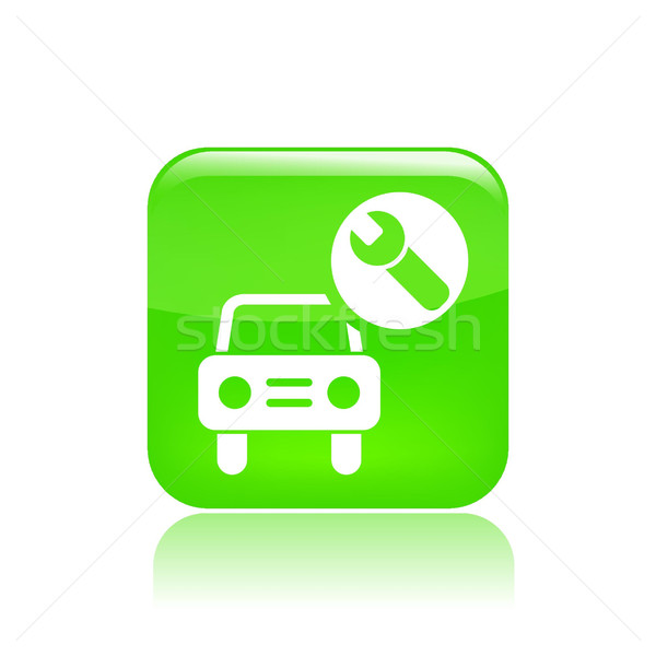 Stock photo: Car assistance icon 
