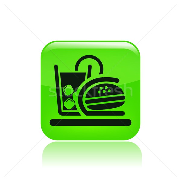 Fast-food icon Stock photo © Myvector