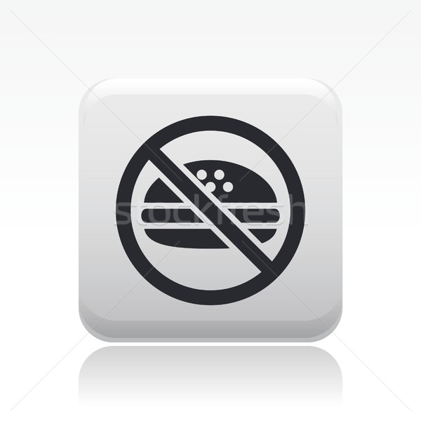 Forbidden food icon Stock photo © Myvector