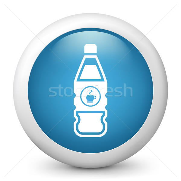 Blue glossy icon Stock photo © Myvector