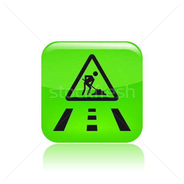 Road Work In Progress Icon Vector Illustration C Myvector Stockfresh