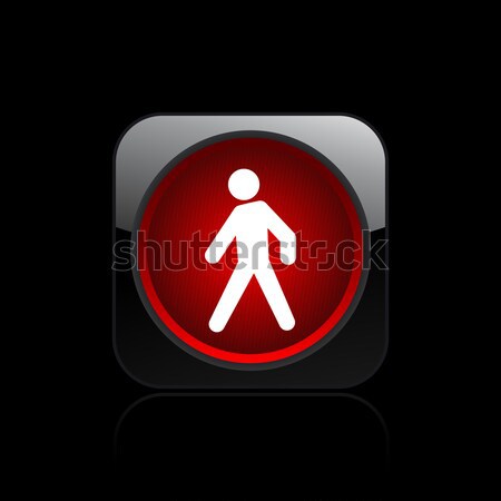 Elegant orange glossy icon Stock photo © Myvector