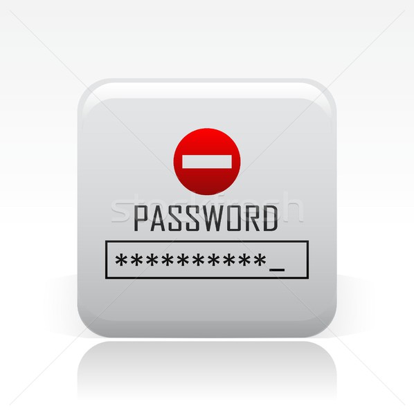 пароль икона компьютер счет Сток-фото © Myvector