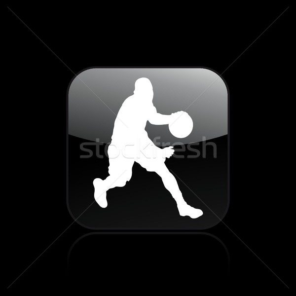 Basketball Symbol Sport Silhouette Stock foto © Myvector