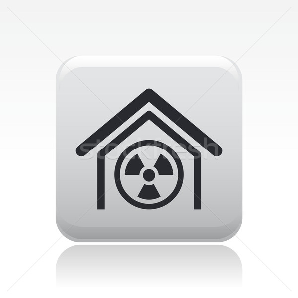 Foto stock: Nuclear · indústria · ícone · edifício · poluição · desperdiçar