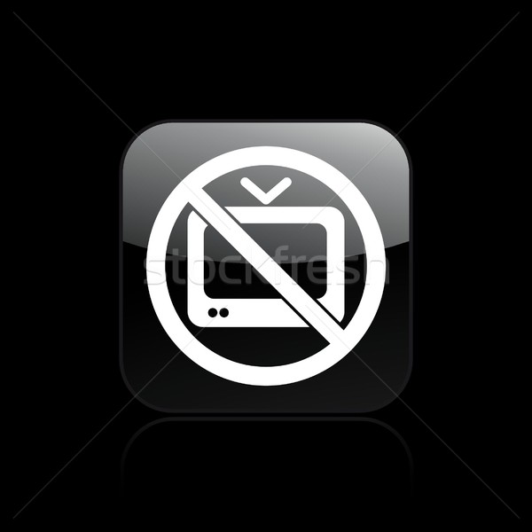 Icon depicting a tv forbidden Stock photo © Myvector