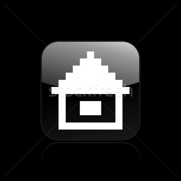 Pixel icône de l'ordinateur ordinateur fichier concept [[stock_photo]] © Myvector