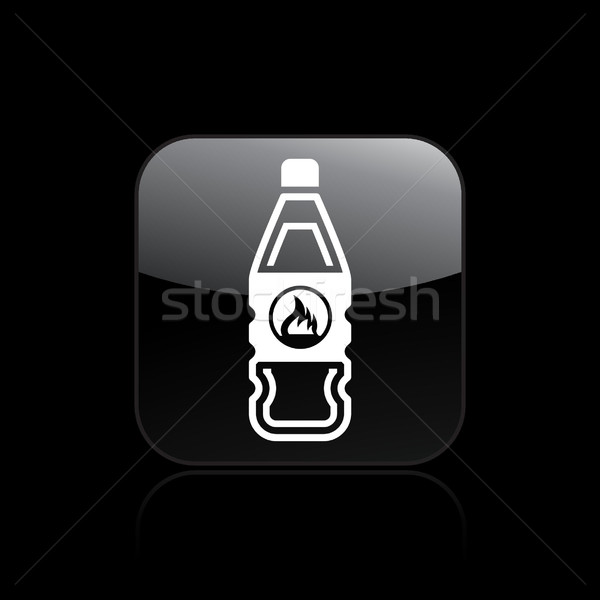 Gevaarlijk fles icon vloeibare gevaar Stockfoto © Myvector