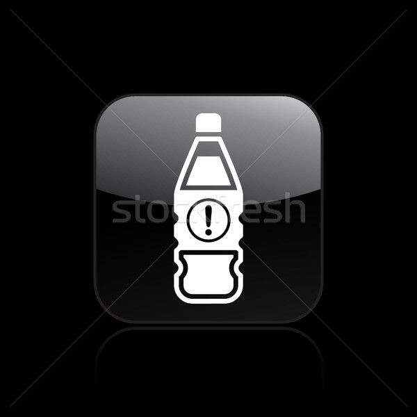 Niebezpieczny butelki ikona zanieczyszczenia Zdjęcia stock © Myvector