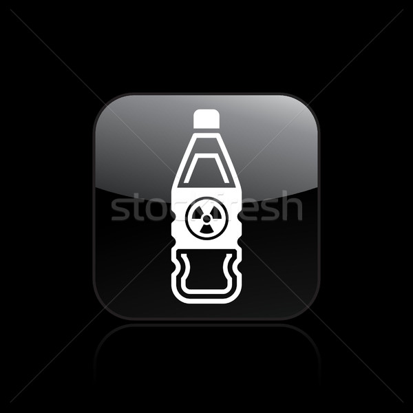 Stok fotoğraf: Nükleer · şişe · ikon · güvenlik · sanayi · ölüm