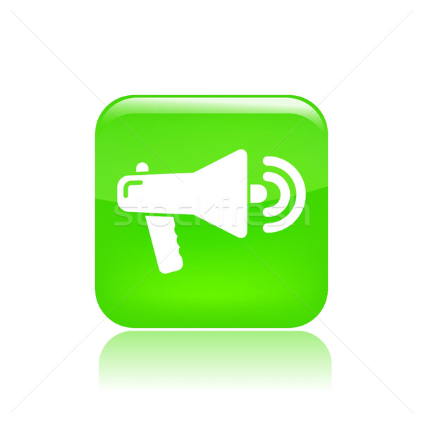 Stockfoto: Megafoon · icon · communicatie · reclame · spreken