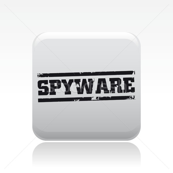 Spyware икона веб концепция предупреждение вектора Сток-фото © Myvector