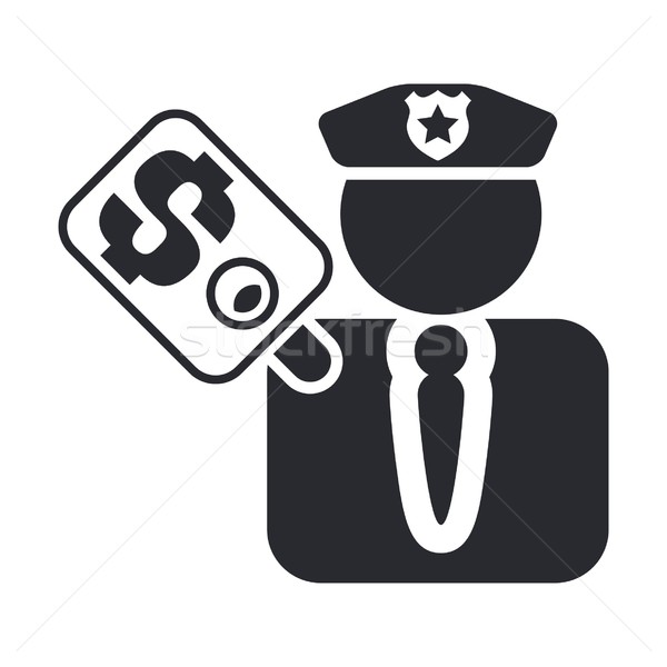 Cop corruption icon Stock photo © Myvector