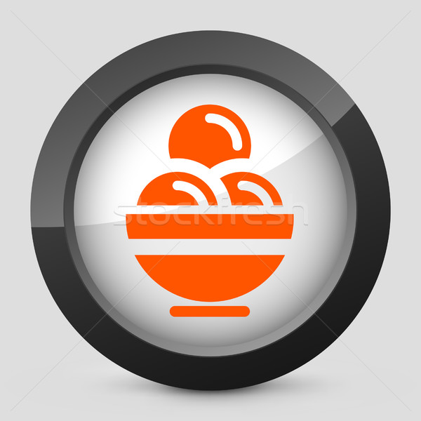 Elegante naranja icono Foto stock © Myvector