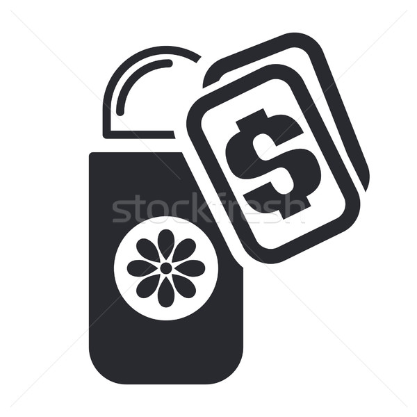 [[stock_photo]]: Déodorant · prix · icône · fleur · spray