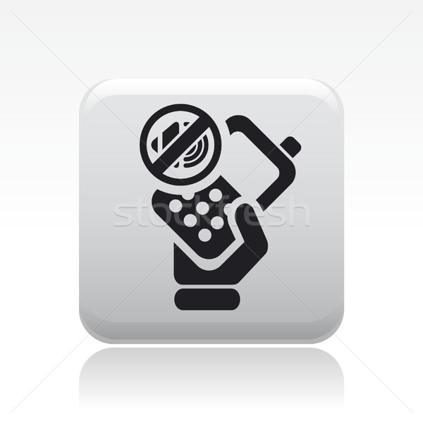 Wyciszyć telefonu ikona audio Zdjęcia stock © Myvector